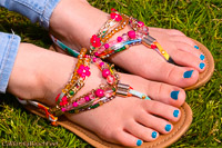 jeweled sandals pretty toes